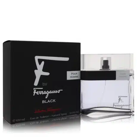 F Black by Salvatore Ferragamo Eau De Toilette Spray 50ml